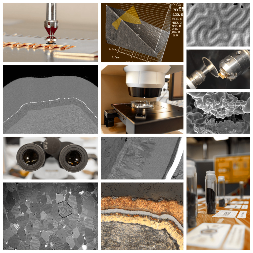 Die Laborräume des STI mit verschiedenen Arbeitsplätzen und Messinstrumenten. Hier eine Übersicht des Leistungsangebots des STI mit typischen und passenden Aufnahmen.